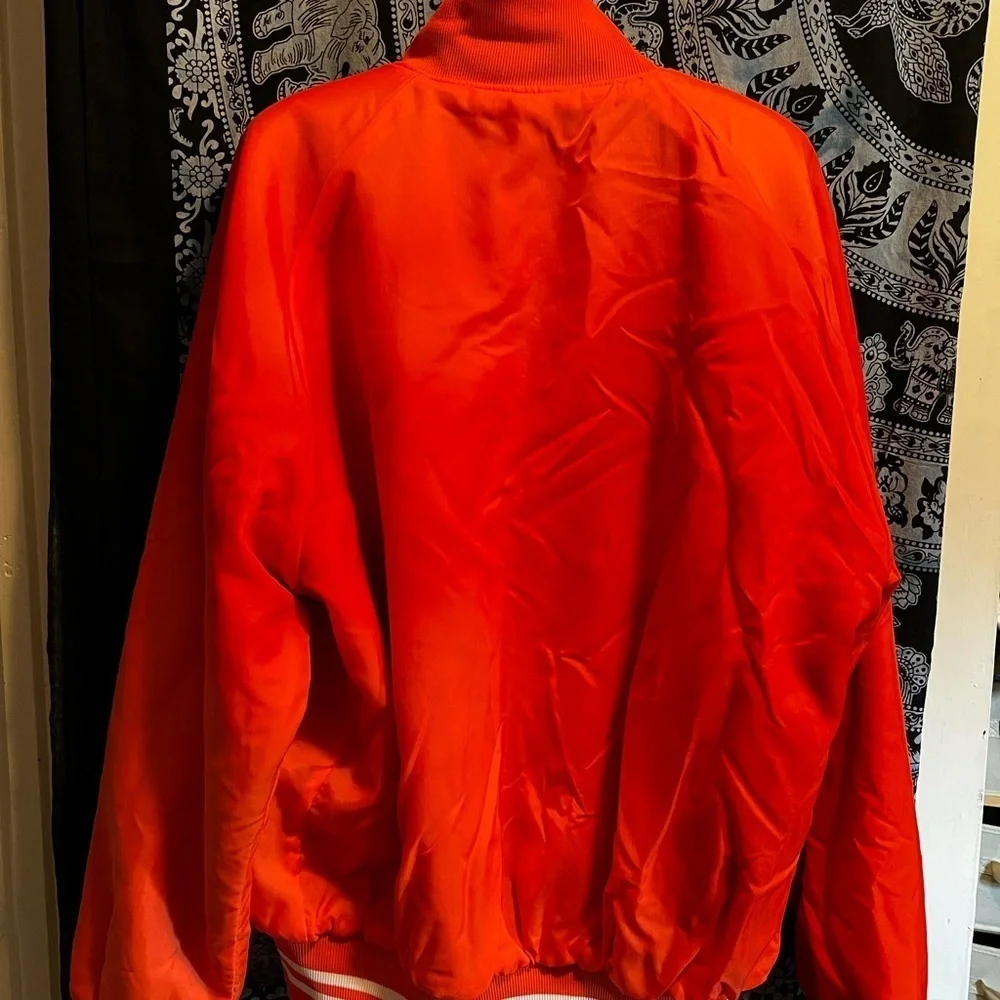Vintage Holloway varsity zipper jacket in orange size XL. Games, parties, fun! - Picture 6 of 11